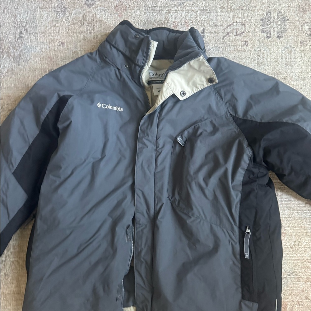 Columbia Charcoal and Cream Jacket
